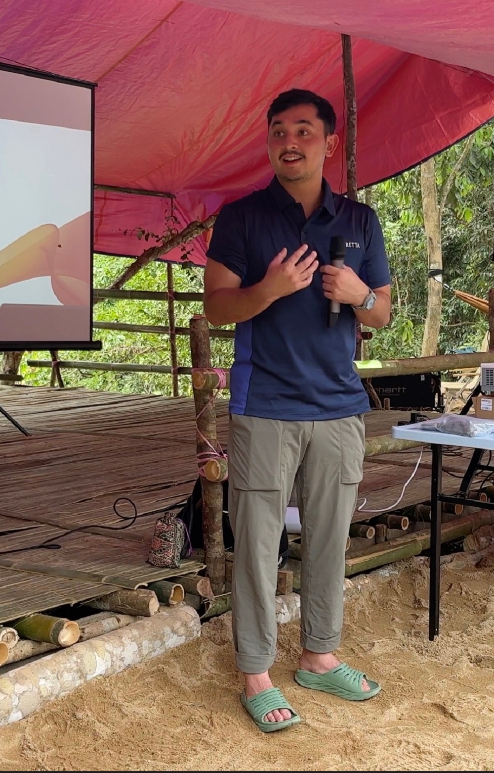 In early July, the Pahang Sultan’s second son Tengku Arif Bendahara Muhammad Iskandar Ri’ayatuddin Shah Sultan Abdullah (pic) who became GCS’s official royal patron gave a speech during his visit to Malaya GReP where he was able to see then-week-old gibbon baby Axel. — Picture courtesy of Gibbon Conservation Society