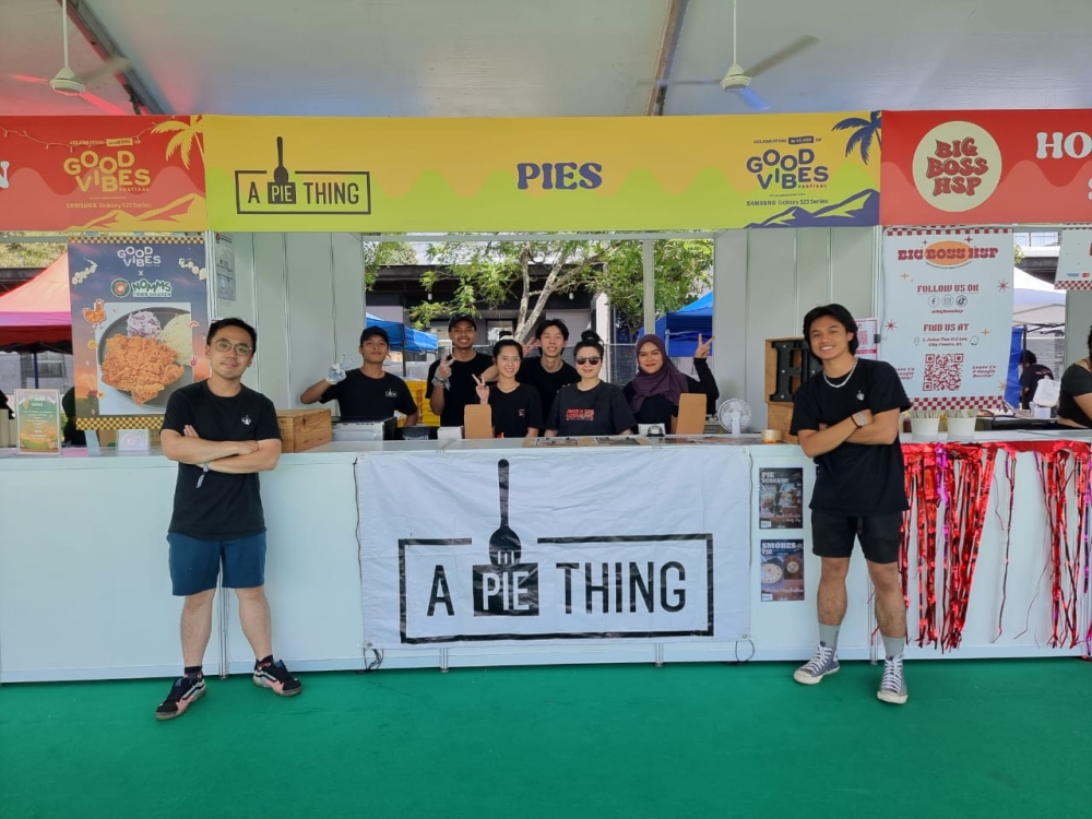 The crew members of A Pie Thing during the Good Vibes Festival 2023 on July 21, 2023. — Picture courtesy of Alex Yeo