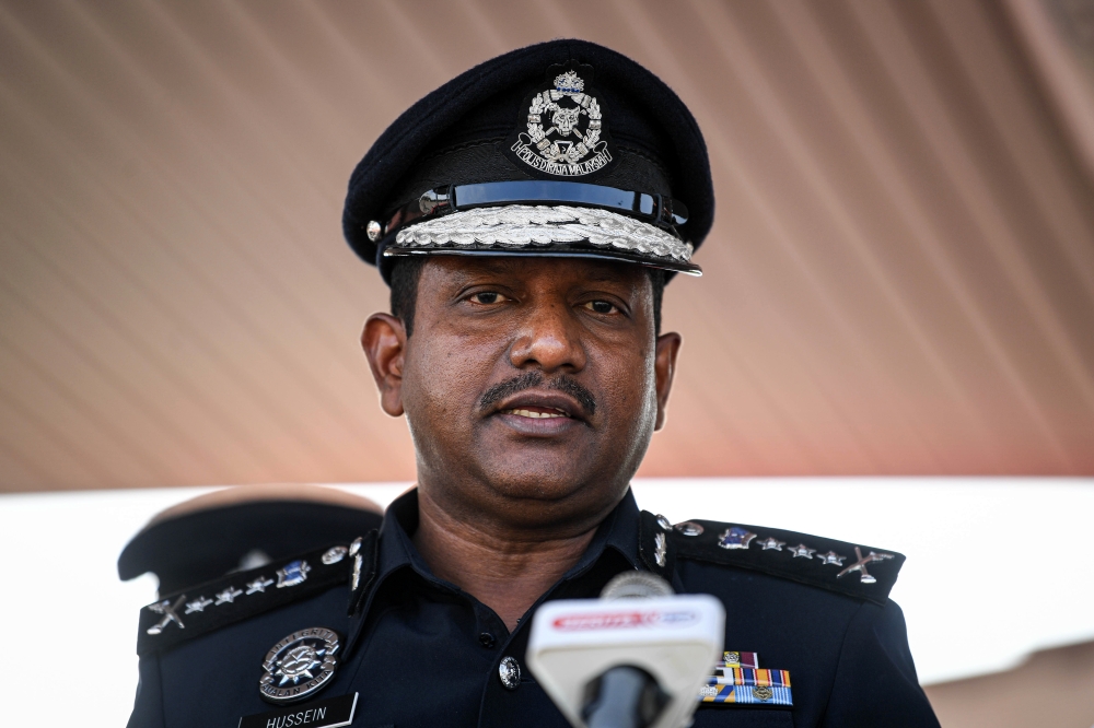 State police chief Datuk Hussein Omar Khan said this was found after studying the 12-minute video recording of Fahmi Fadzil’s speech at the mosque. — Bernama pic