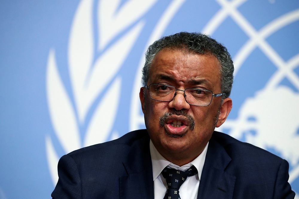 WHO Director General Tedros Adhanom Ghebreyesus said there was still a risk of a more dangerous variant emerging. — Reuters pic