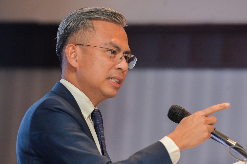 Minister of Communications and Digital Fahmi Fadzil said he has yet to receive any reports regarding the issue from the MCMC, but would ask the details from the commission. ― Picture by Miera Zulyana