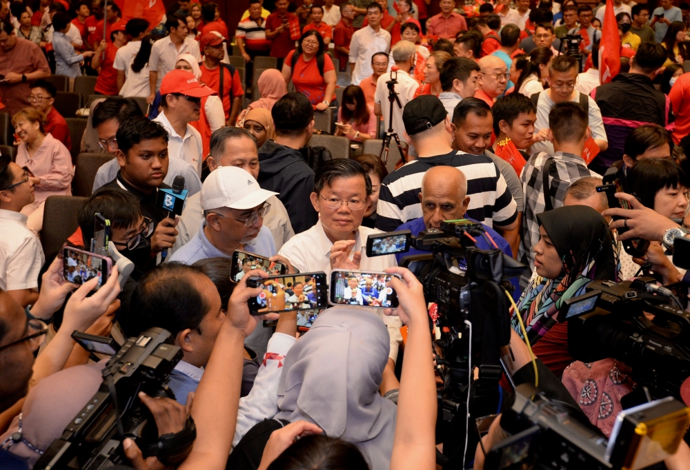 Penang caretaker chief minister Chow Kon Yeow said the exco line-up can only be formed after the chief minister is sworn in. — Picture by KE Ooi