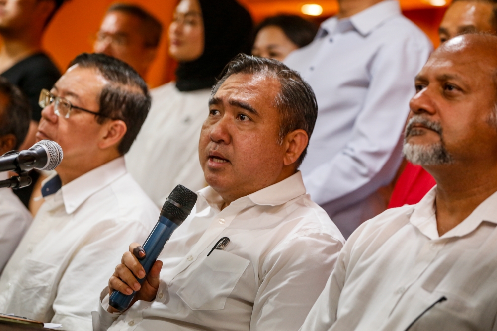 DAP secretary-general Anthony Loke said following the party’s had central executive committee (CEC) meeting they unanimously decided to appoint a BN member and the list of candidates will be sent to Penang Chief Minister Chow Kon Yeow in due time. — Picture by Hari Anggara  