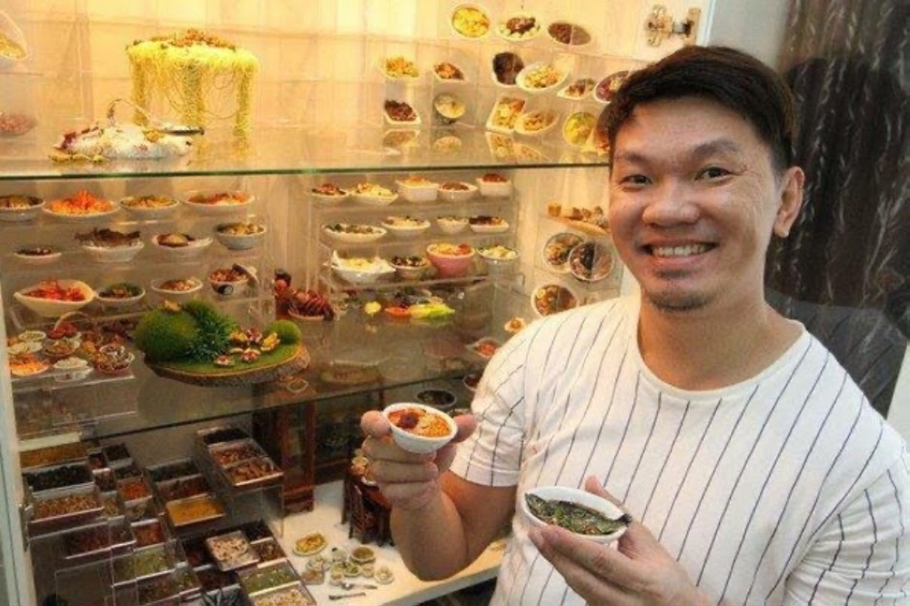 Siow with his small collection at home-cum-studio in Cheras. — Picture courtesy of Eric Siow