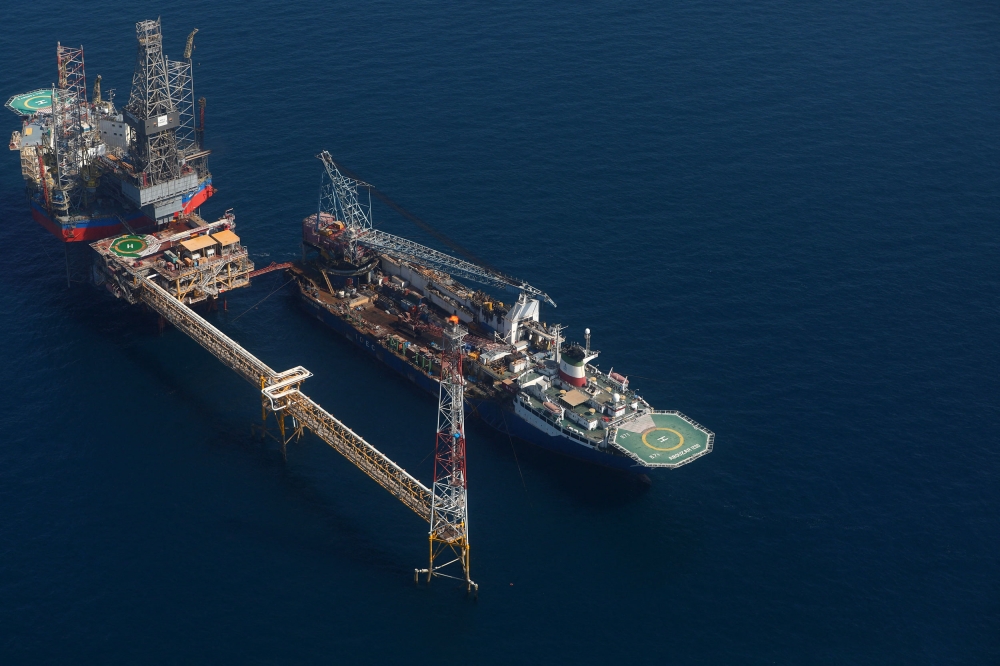 A handout picture provided by the Iranian presidency on August 29, 2023, shows a general view of phase 11 of the South Pars gas field in Asaluyeh port in the southwestern Bushehr province during the inauguration of Phase 11 of the South Pars gas field. — Iranian Presidency handout pic via AFP 