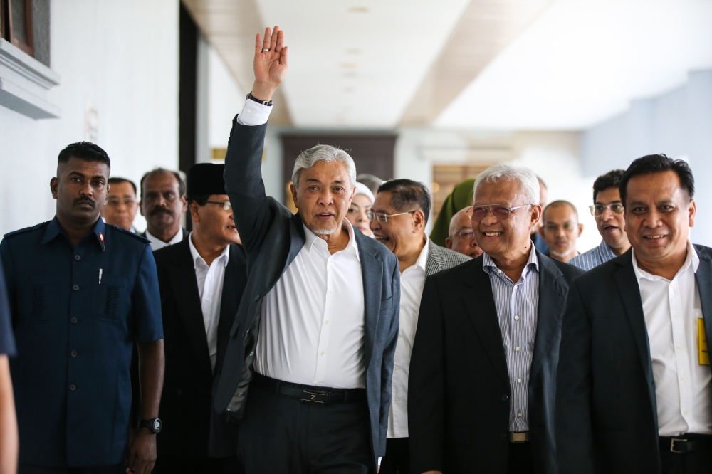 Deputy Prime Minister Datuk Seri Ahmad Zahid Hamidi at the Kuala Lumpur High Court September 4, 2023. — Picture by Ahmad Zamzahuri