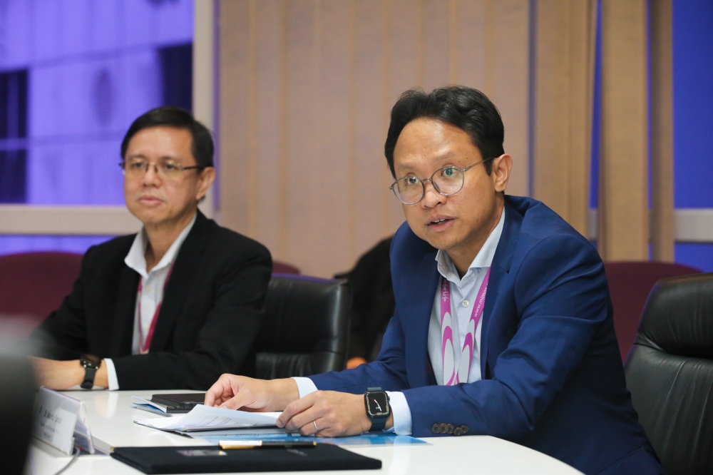 Mimos Berhad president and CEO Iskandar Samad is pictured during the Memorandum of Understanding signing ceremony at Mimos September 5, 2023. — Picture by Ahmad Zamzahuri 