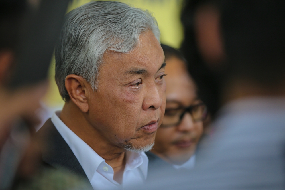 The High Court granted a DNAA to Datuk Seri Ahmad Zahid Hamidi last Monday, after the prosecution said it would discontinue the case. — Picture by Ahmad Zamzahuri