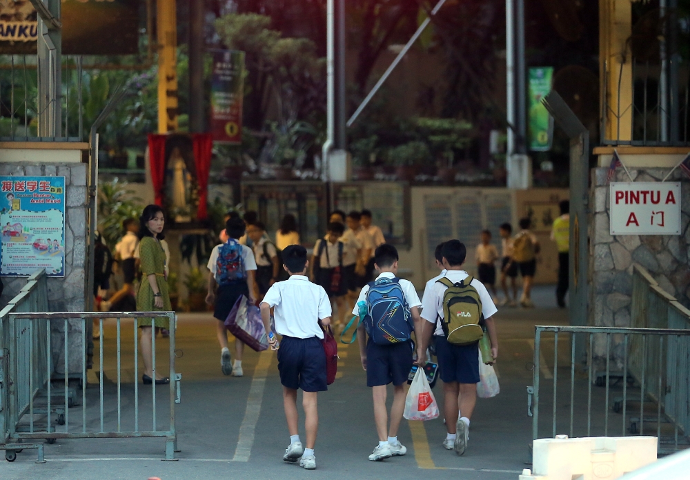 The Ministry of Education said this is in line with Budget 2023, which allocated a total of RM900 million for maintenance works in all types of schools including national schools, Chinese national-type schools and Tamil national-type schools. — Picture by Farhan Najib