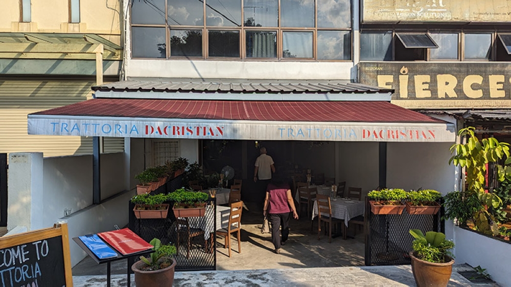 The front of Trattoria Dacristian.