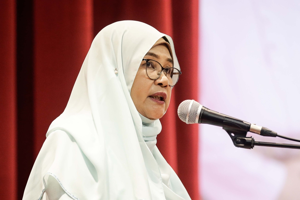 Jakim director-general Datuk Hakimah Mohd Yusoff said the department is  focusing on marriage divorce prevention instead. — Picture by Sayuti Zainudin 