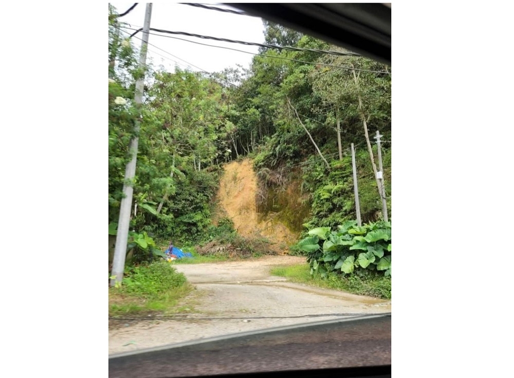 Landslide in Ringlet that impacted the landscape. — Picture by Nur Najwa Hureen Md. Majid