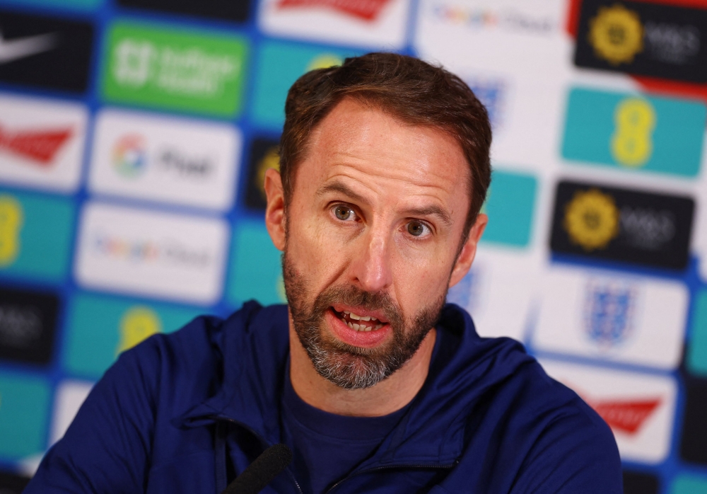 England manager Gareth Southgate speaks during a press conference in London October 16, 2023. ―  Action Images via Reuters/Matthew Childs