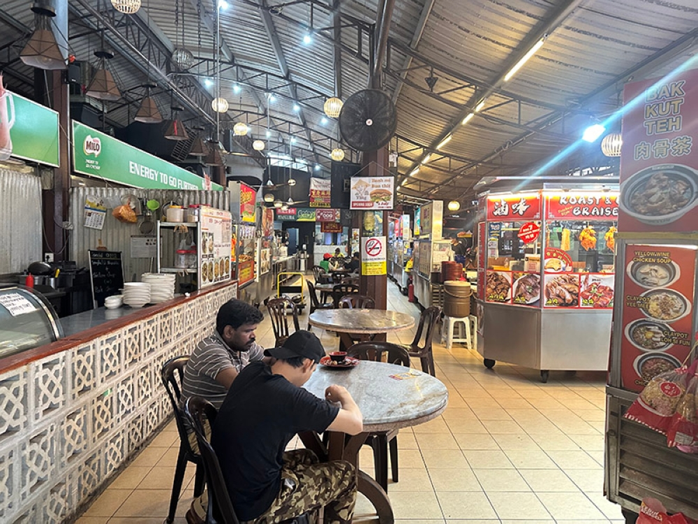 This food court gets packed during lunch time with the office crowd