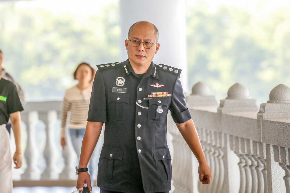 Assistant Commissioner Foo Wei Min at the Kuala Lumpur Court Complex in Kuala Lumpur October 24, 2023. — Picture by Hari anggara.