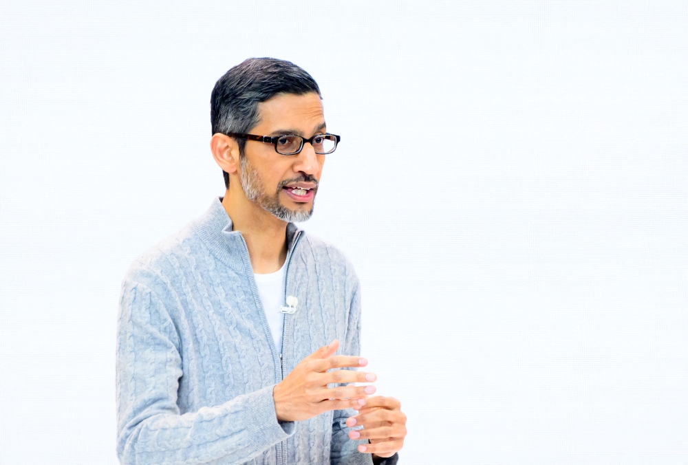 Under cross-examination,  CEO Sundar Pichai said of Google’s tens of billions in annual payments for default status: ‘We definitely see value.’ — AFP file pic