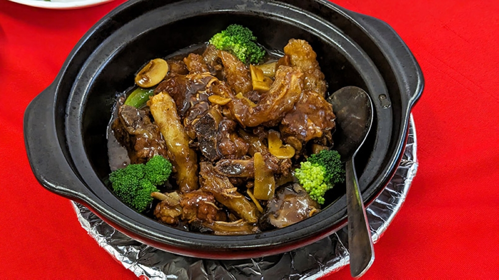 Claypot Corrugated Pork Ribs has a fascinating name and tastes even better.