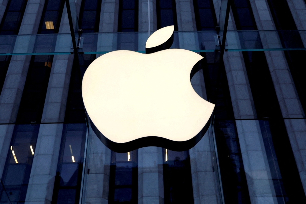 Apple said it made a profit of US$23 billion (RM109.3 billion) on revenue of US$89.5 billion, which was down slightly from the same period last year. ― Reuters file pic