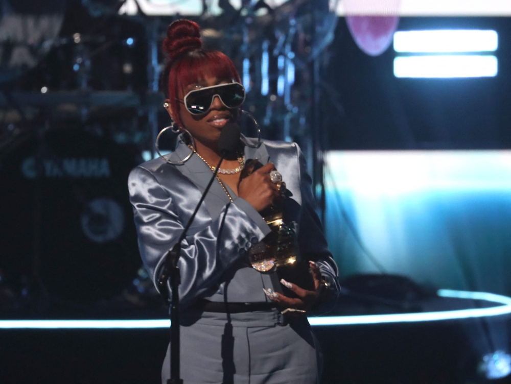 Missy Elliott speaks onstage at 2023 Black Music Honors at Cobb Energy Performing Arts Centre on May 19, 2023 in Atlanta, Georgia. — AFP pic