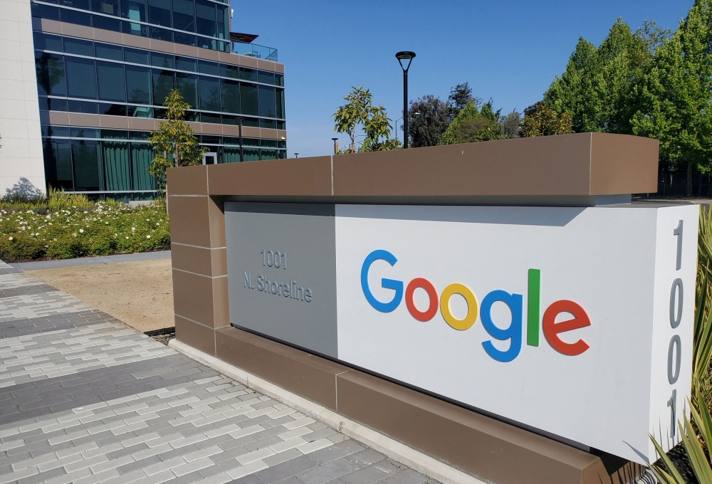 A sign is pictured outside a Google office near the company's headquarters in Mountain View, California May 8, 2019. Lendlease Group and Alphabet’s Google are mutually ending development services deals for four master-planned districts worth US$15 billion (RM71 billion) in the San Francisco Bay Area. — Reuters pic