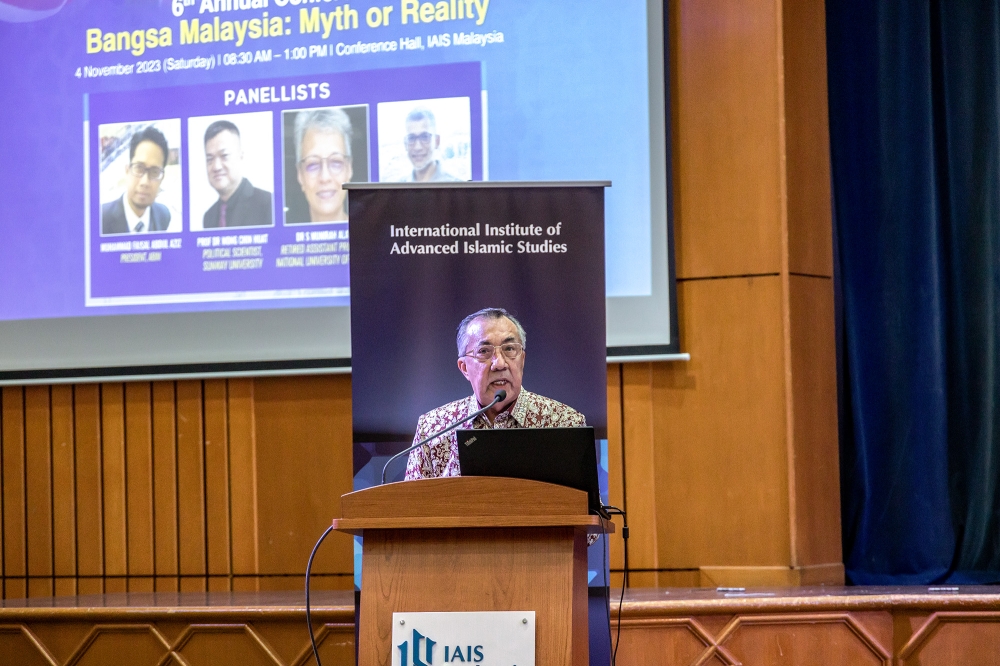 Harmony Malaysia president Datuk Richard Robless said the message of the national song “Negara Ku” and the national principles “Rukun Negara” — which he said were the pillars to building a just, progressive and unity country — should be cultivated from school days. — Picture by Firdaus Latif