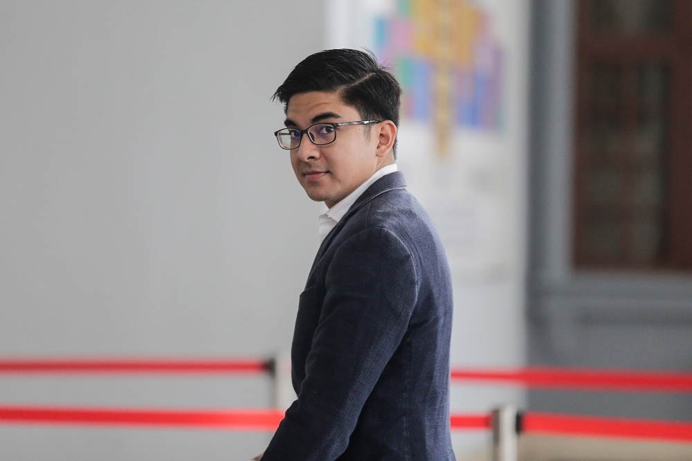 On October 28 last year, the High Court here ordered Syed Saddiq to enter his defence after the prosecution successfully established a prima facie case against him. — Picture by Sayuti Zainudin