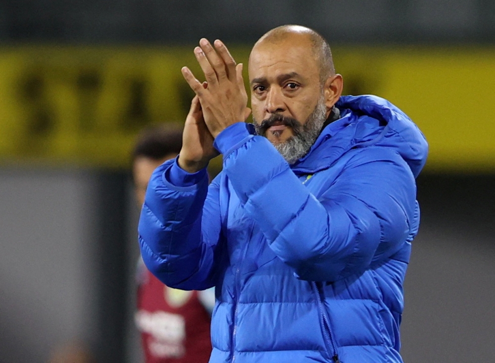 Al Ittihad have sacked former Tottenham Hotspur manager Nuno Espirito Santo, the Saudi champions said, following a poor run of results under the Portuguese coach. — Reuters pic