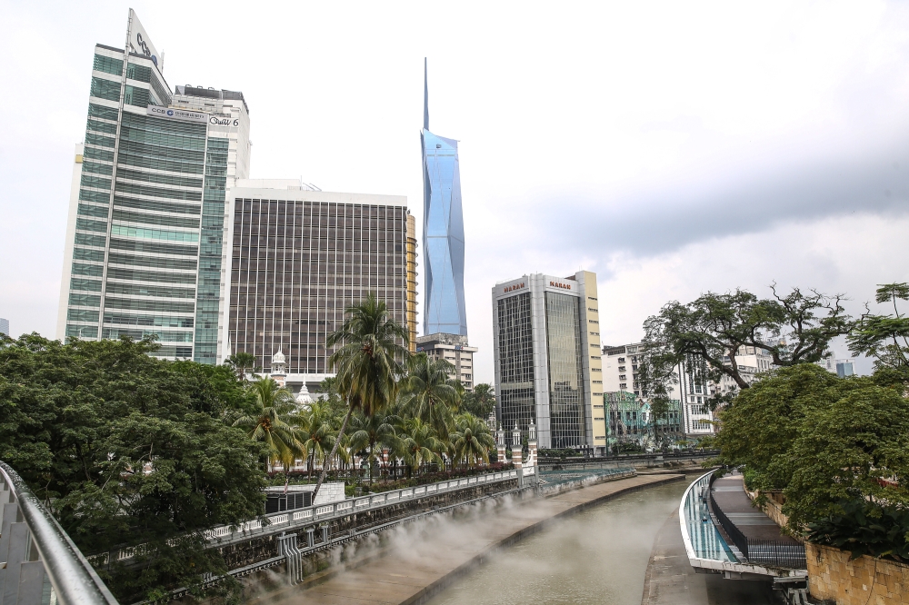 A general view of downtown Kuala Lumpur during a media tour November 9, 2023. — Picture by Yusof Mat Isa