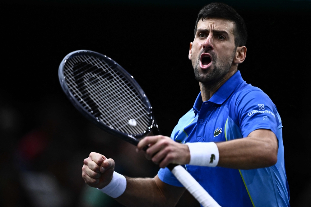 Title holder Djokovic is looking to cap another memorable year in which he has won three Grand Slams, taking his tally to an all-time record of 24, and leads the Green Group. — AFP pic