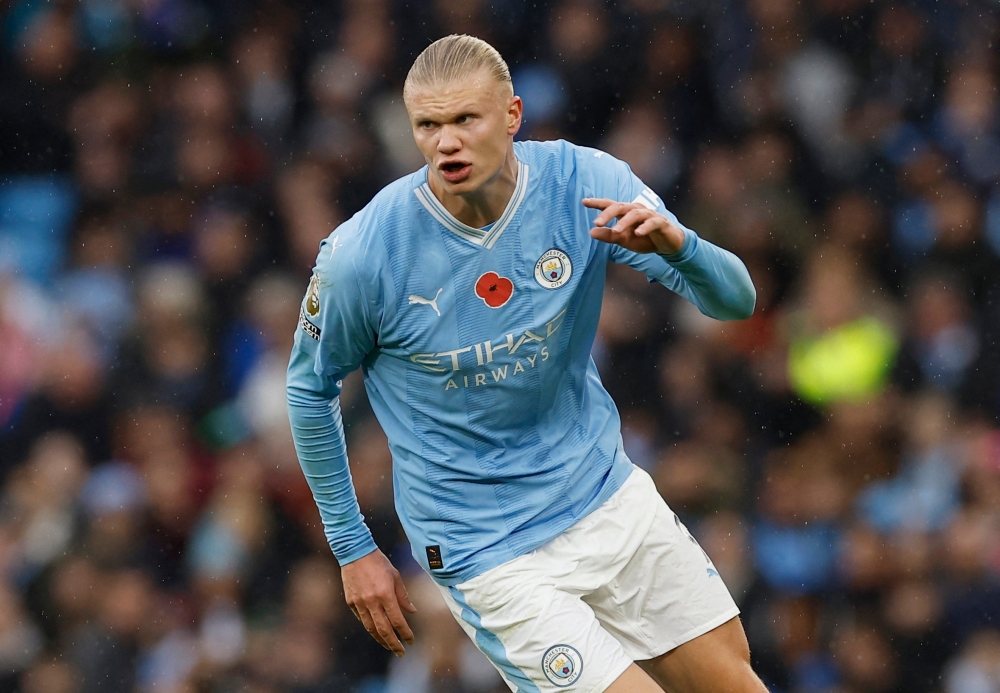 Premier League leaders Manchester City travel to Chelsea on Sunday with Erling Haaland in ominous form. — Action Images pic via Reuters