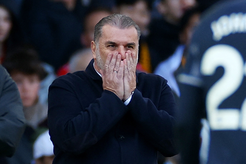 Tottenham Hotspur manager Ange Postecoglou refused to blame those who had hardly played this season. — Reuters pic