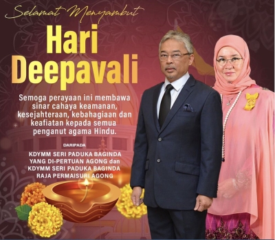 King, Queen Extend Deepavali Greetings To Hindus 