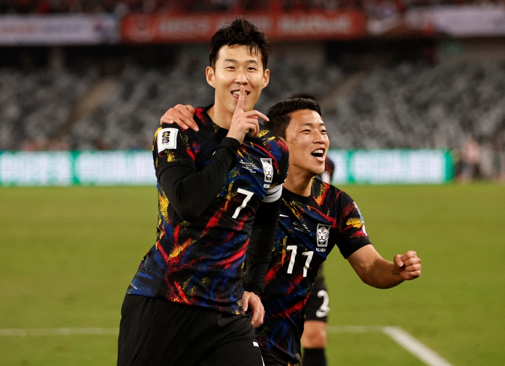 Son bags double for South Korea as top sides win in Asian qualifiers