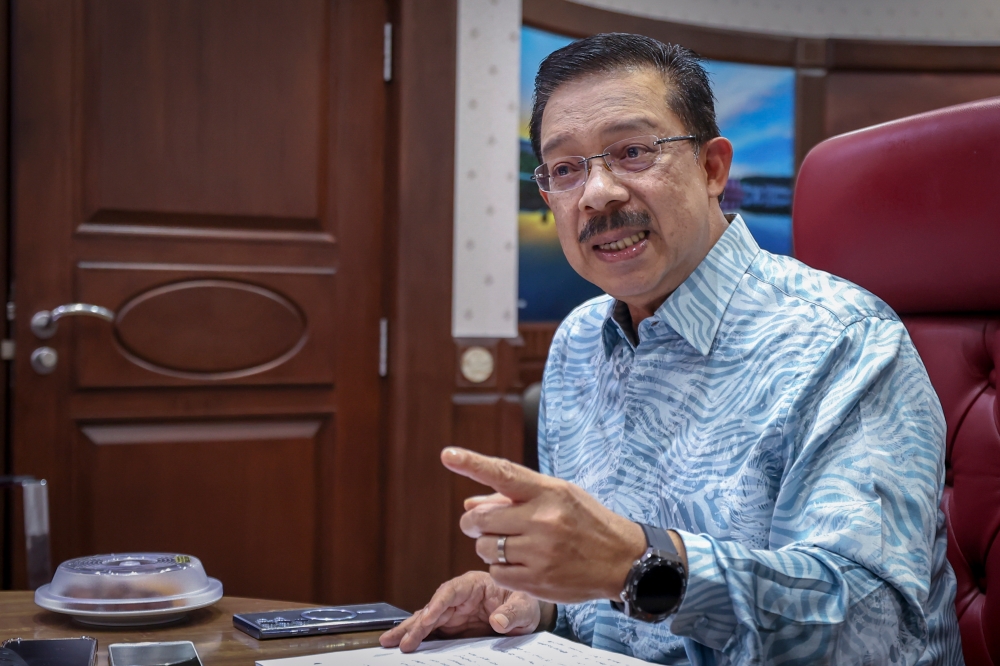 Chief Secretary to the Government Tan Sri Mohd Zuki Ali speaks during an interview in Putrajaya December 2, 2023. ― Bernama pic