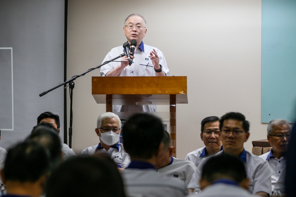 Datuk Seri Wee Ka Siong was re-elected as MCA president during the party polls in September. ― Picture by Hari Anggara