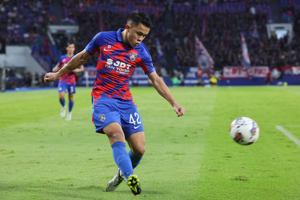 Arif Aiman joined the JDT Academy in 2018 before being promoted to the JDT IV, JDT III and JDT II teams and then the senior squad. — Bernama pic  