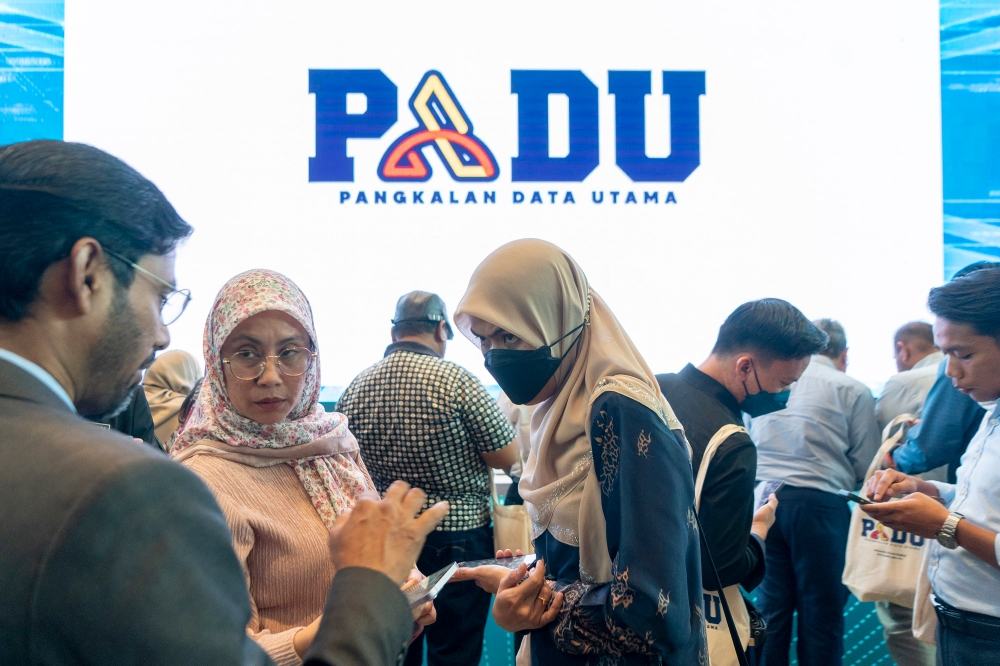 People attend the launch of Padu at the Putrajaya International Convention Centre (PICC) in Putrajaya January 2, 2024. ― Picture by Shafwan Zaidon