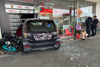 Ipoh police: Swiss national rams car into petrol station after suffering leg cramp