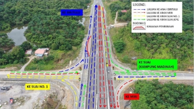 Sarawak JKR: Pan Borneo’s Suai flyover opens to public