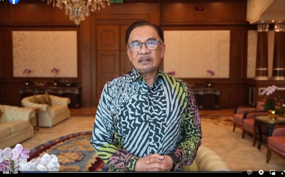 In a Facebook post, Prime Minister Datuk Seri Anwar Ibrahim said he hoped that this year’s celebration would be more festive than ever, and enjoyed alongside beloved family members. — Screengrab from Facebook/Anwar Ibrahim 