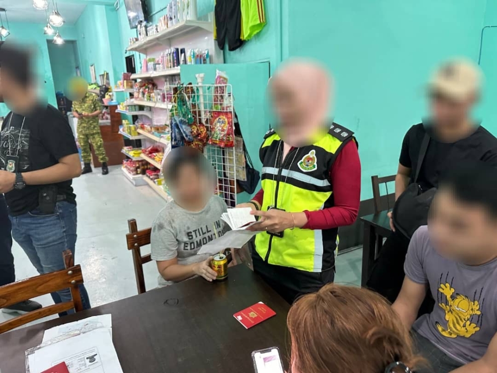 Ops Mahir is targeted at foreign migrants who do not possess proper travel documents or employment permits. — Picture courtesy of the Johor Immigration Department