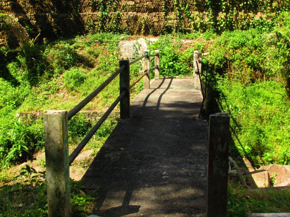 The bridge at the waterfall is not maintained and in poor condition. — Picture courtesy of CAP