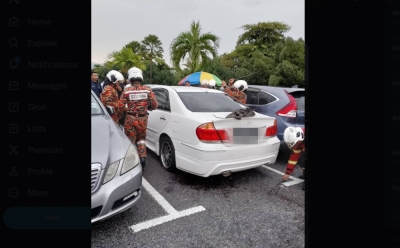 Perak Fire and Rescue Dept: Woman found dead in locked car in front of hospital thumbnail