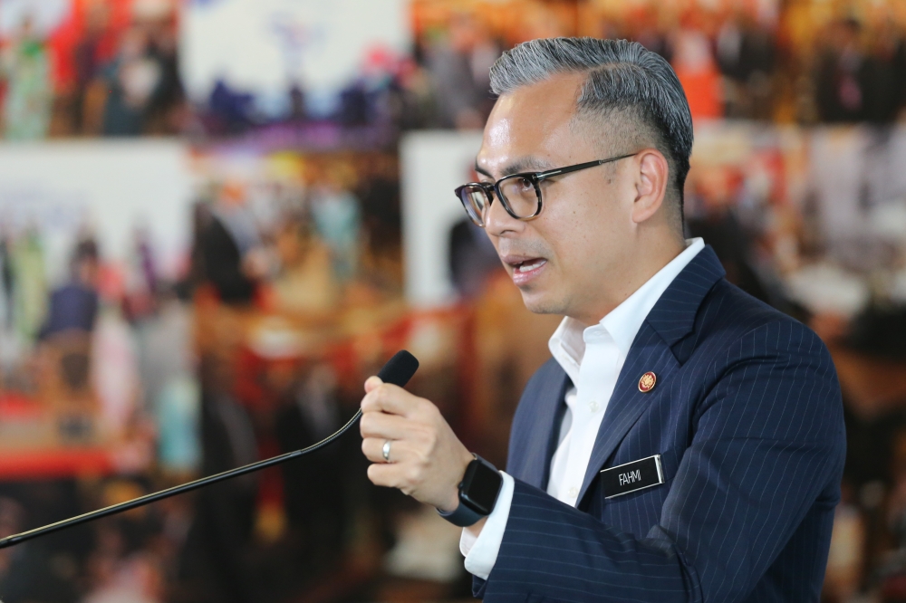 Communications Minister Fahmi Fadzil said the Bill is currently being finalised by the Attorney General’s Chambers and will be brought to the Cabinet for approval before being tabled in Parliament. — Picture by Miera Zulyana