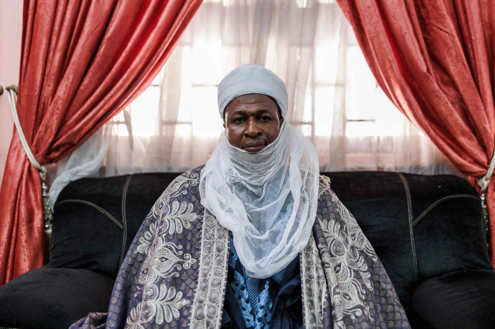 The Chief Imam of the Lagos Central Mosque, Alhaji Sulaimon Abou-Nolla poses for a portrait at the Mosque in Lagos on March 8, 2024, ahead of the holy fasting month of Ramadan. — AFP pic