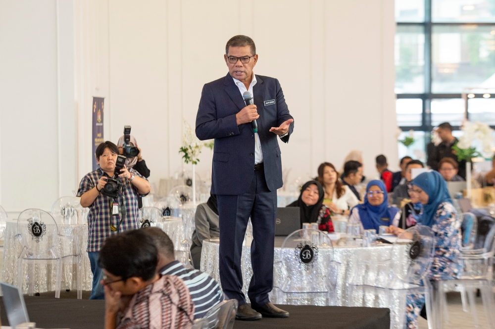 Home Minister Datuk Seri Saifuddin Nasution Ismail said the amendment intends to curb children born to permanent resident (PR) parents with other nationalities from automatically getting Malaysian citizenship, rather than stateless indigenous without any other citizenship. — Picture by Shafwan Zaidon