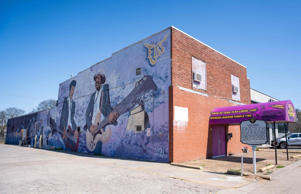 The building which housed the famous Club Baron on Jefferson Street on March 19, 2024 in Nashville, Tennessee. The building is now recognised as a historical landmark and a symbol of a once thriving Jefferson Street. — AFP pic