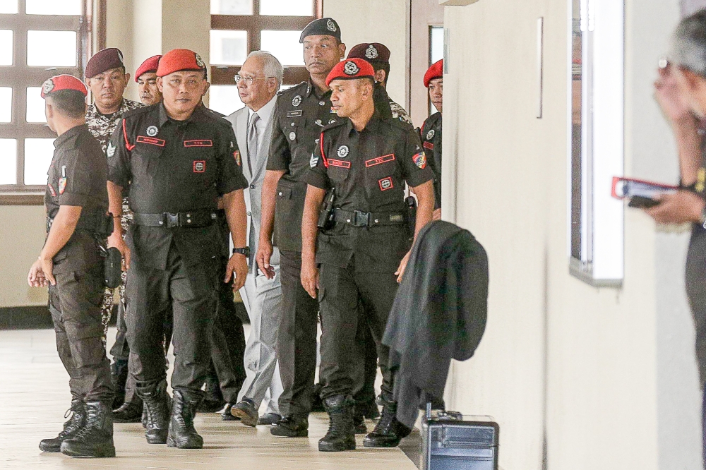 Yesterday, the media were barred from proceedings of Datuk Seri Najib Razak’s legal bid to compel the federal government and the Pardons Board to produce a purported ‘supplementary order’ from the previous Yang di-Pertuan Agong. ― Picture by Sayuti Zainudin