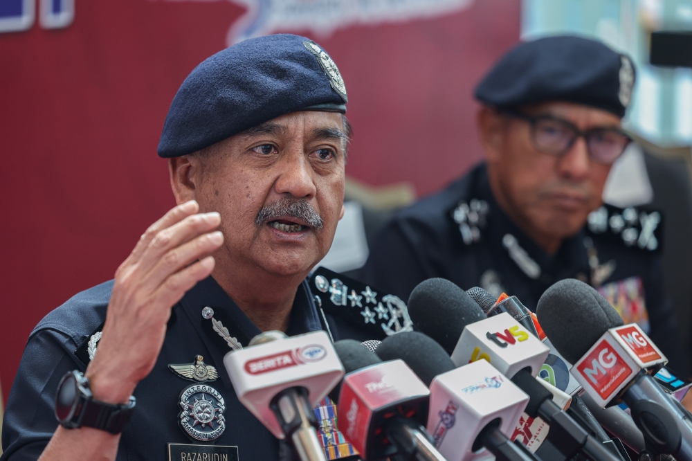 Inspector-General of Police Tan Sri Razarudin Husain said the man, in his 20s, was nabbed in Pandan Indah, Ampang, near here, last night by a team from the Petaling Jaya district police headquarters. — Bernama pic  