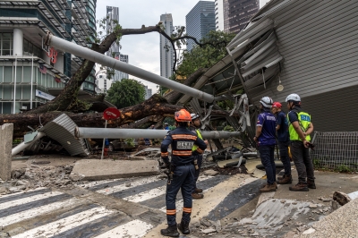 The monorail service from KL Sentral to Medan Tuanku has been temporarily stopped after a tree fell on the tracks along Jalan Sultan Ismail